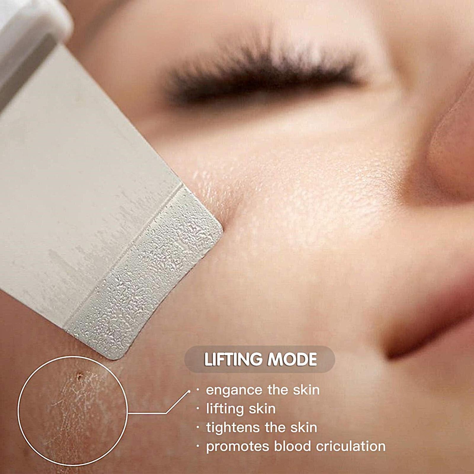 Face Scrubber Rechargeable LCD Display Modes Adjustable 1.5W Smart For Skin