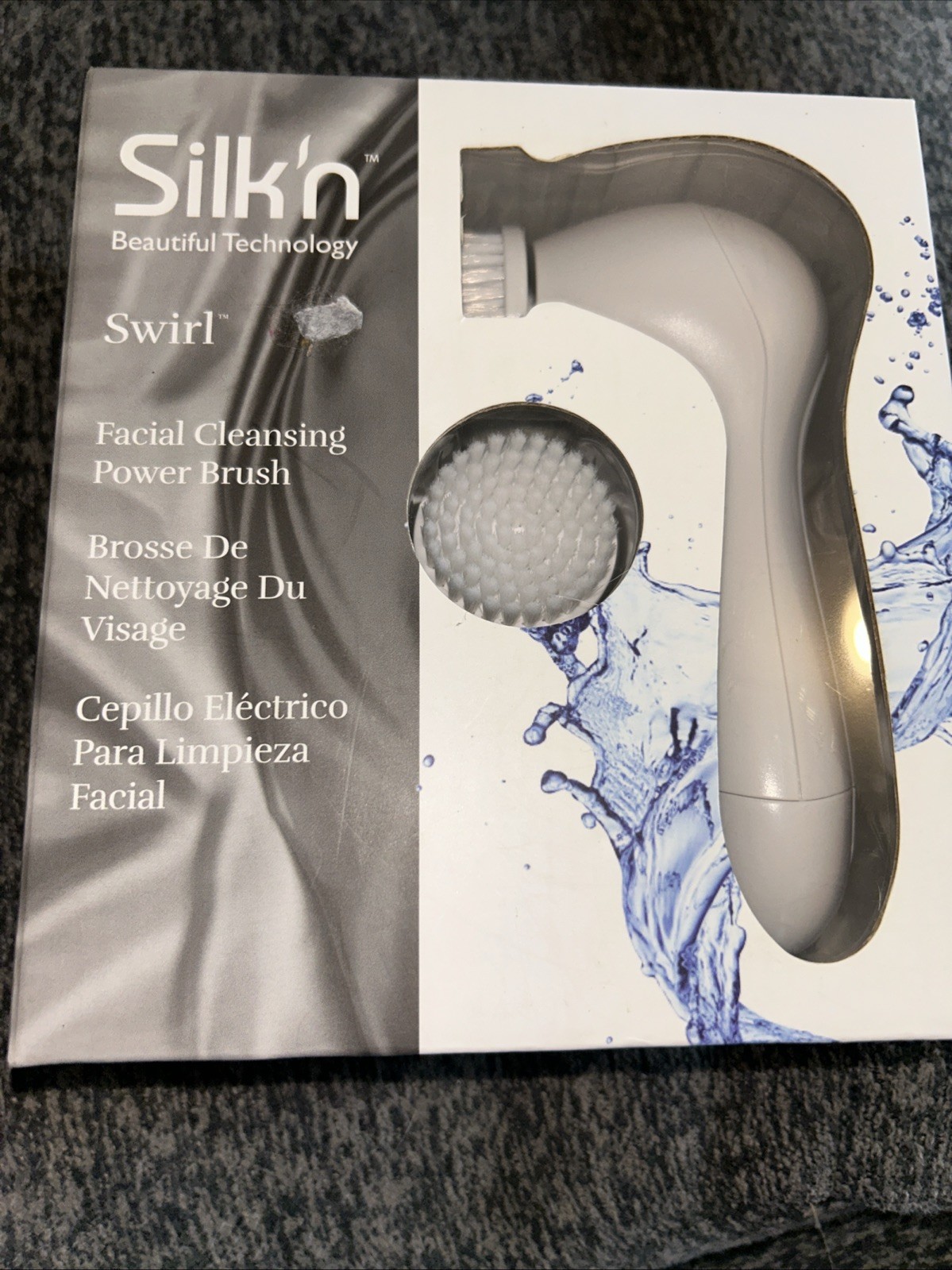 Silk’n Swirl Facial Cleansing Power Brush Dual Speed White – New & Sealed