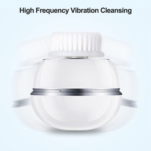Luxury facial beauty cleanser soft silicone head double sided