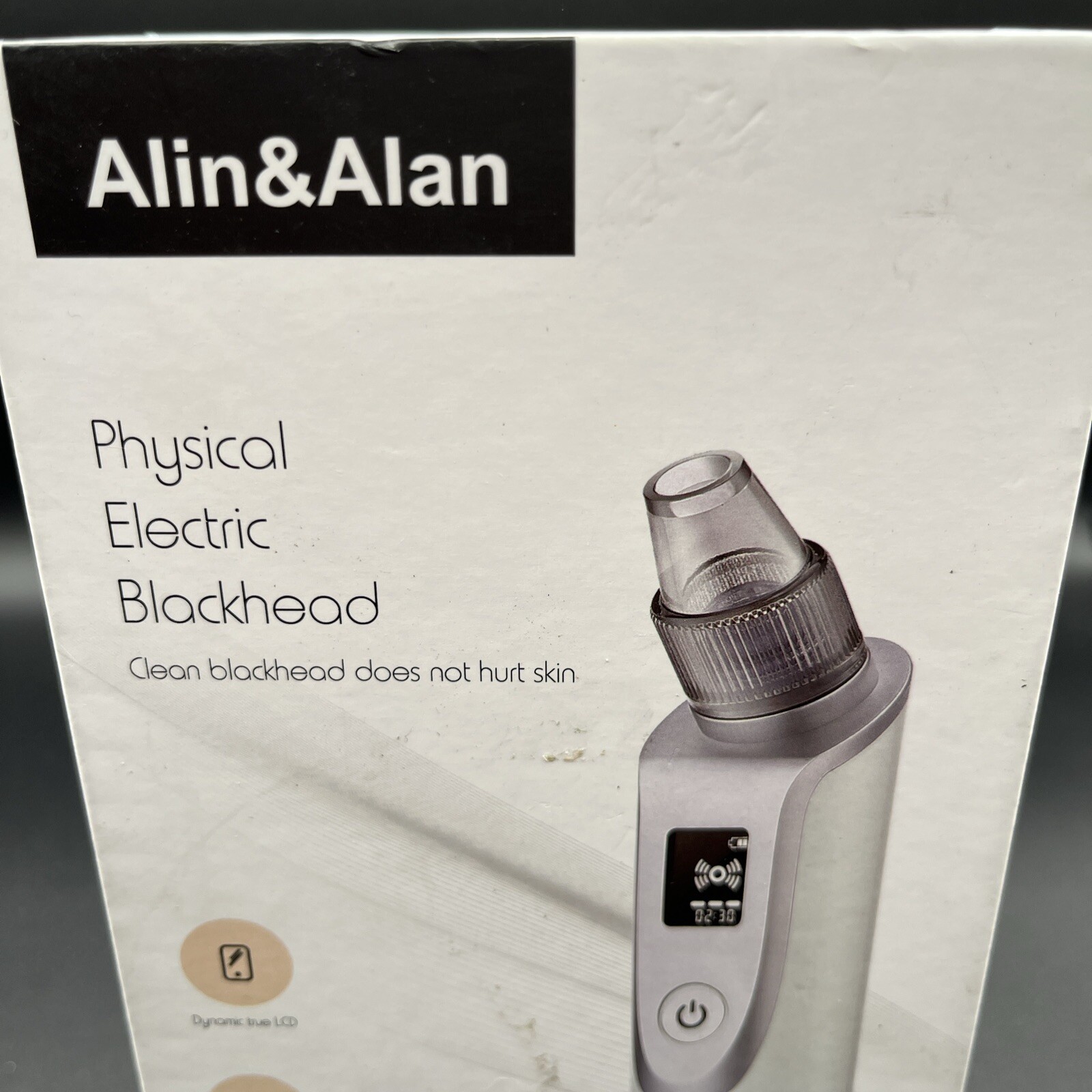 alin&alan physical electric blackhead Remover- Suction-lcd Screen
