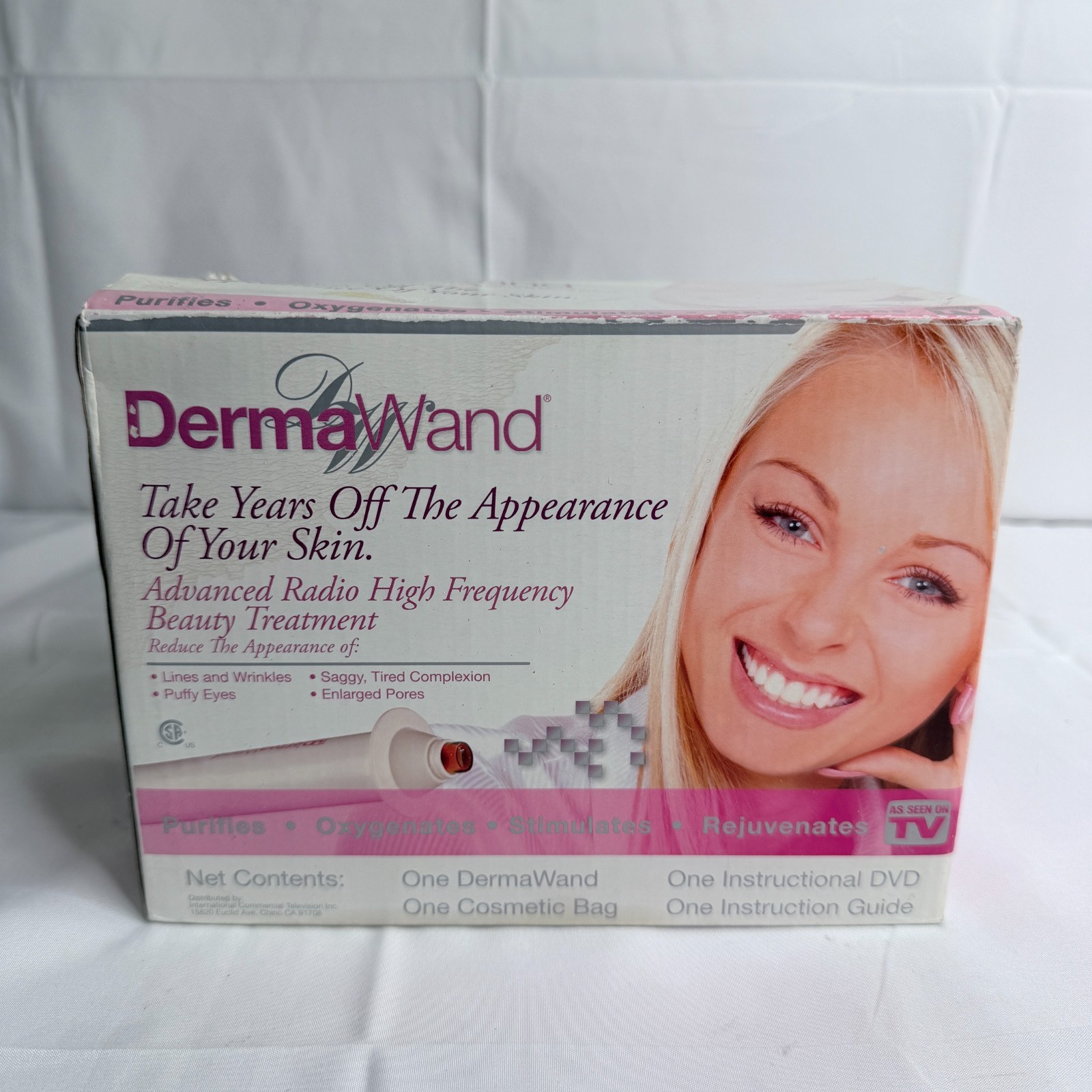 DermaWand Advanced Radio High Frequency Beauty Treatment Device w/ Products NEW