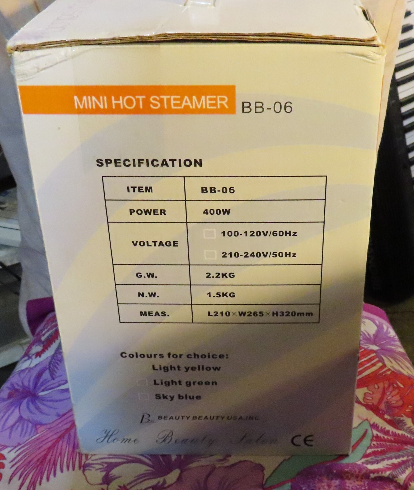 Bb BEAUTY MINI HOT STEAMER BB-06 WITH WAND HOME BEAUTY SALON
