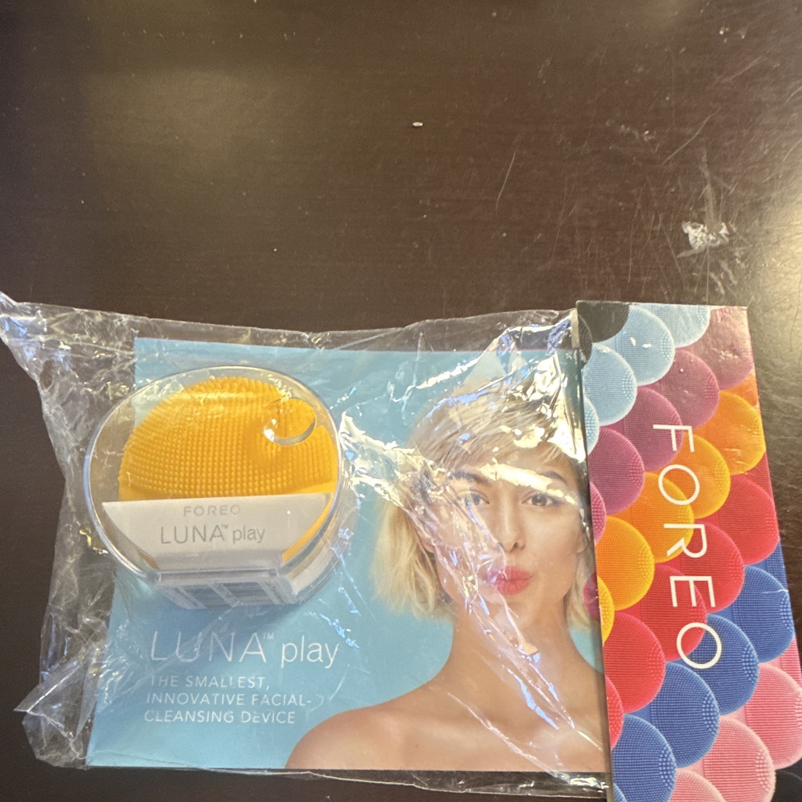 FOREO LUNA play Silicone Electric Facial Brush Yellow Waterproof