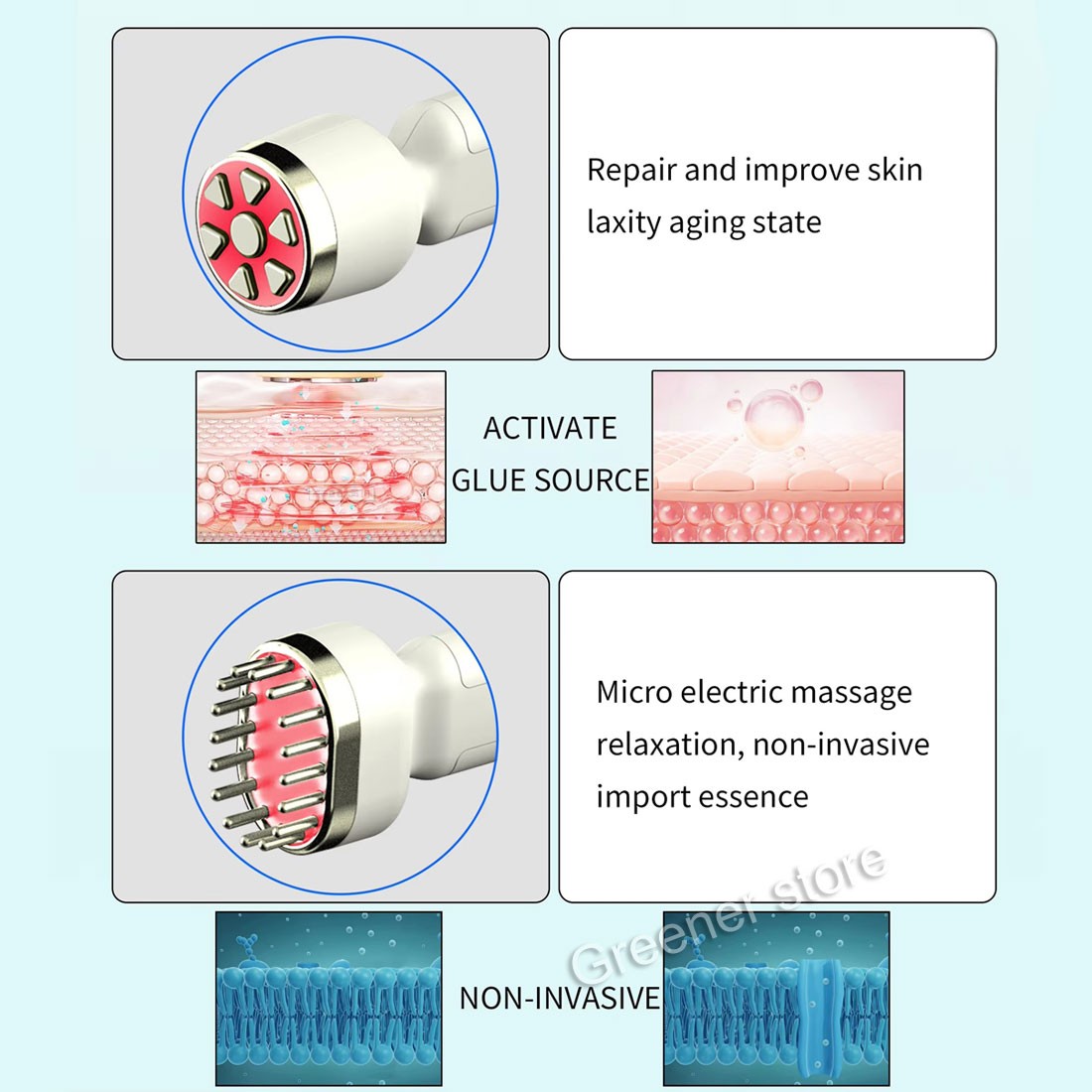 8in1 Facial Deep Cleansing Skin Analyzer Skin Rejuvenation Anti-age Acne Removal