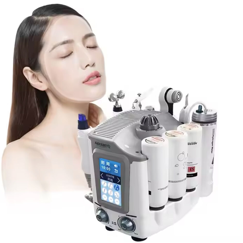 6 in 1 Aquasure H2 Facial Skin Care Beauty Machine with Oxygen Spray Moisturizer