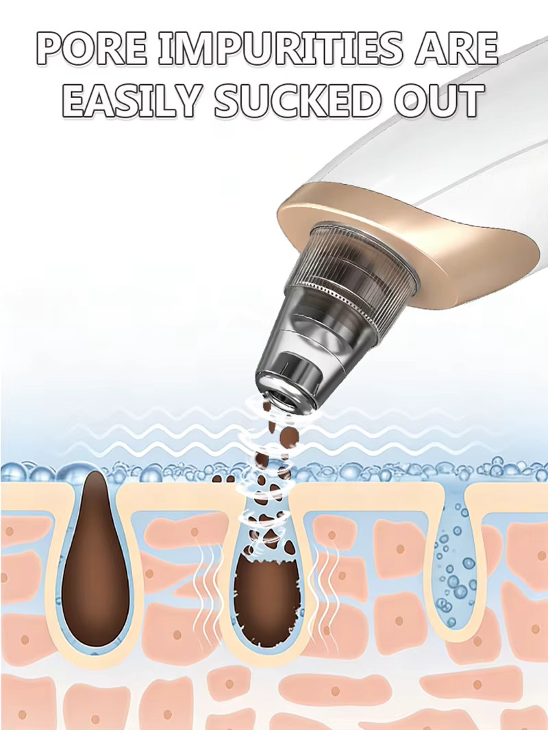 Facial Deep Cleansing Tool Electric Blackhead Remover Vacuum Acne Pore Cleaner