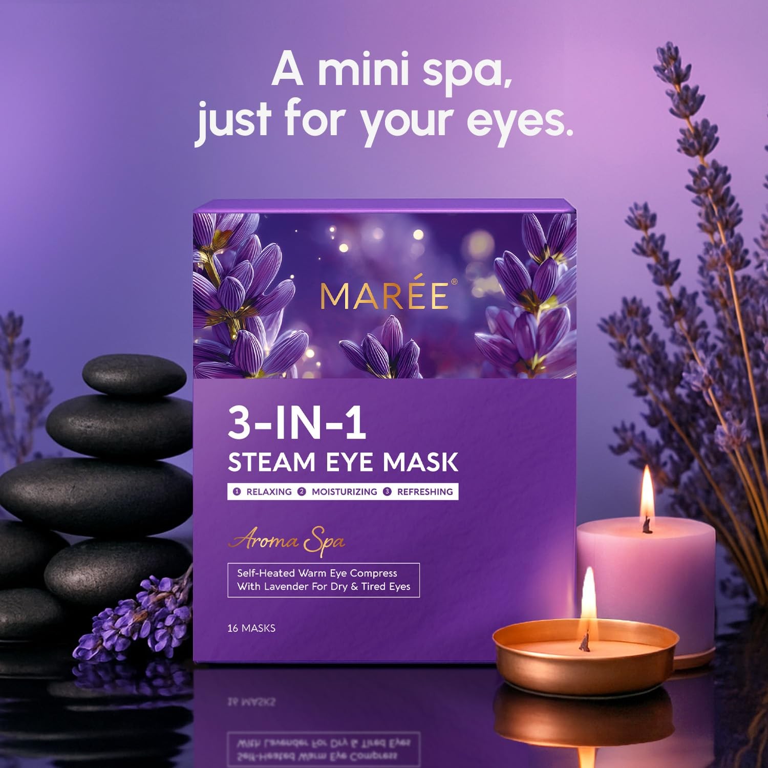 Heated Eye Masks for Dry Eyes – Steam Eye Disposable – Lavender Heating Eye f…