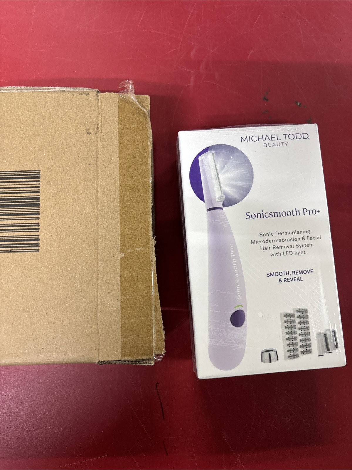 Michael Todd Sonicsmooth Pro+ Sonic Dermaplaning Facial Hair Removal New Sealed
