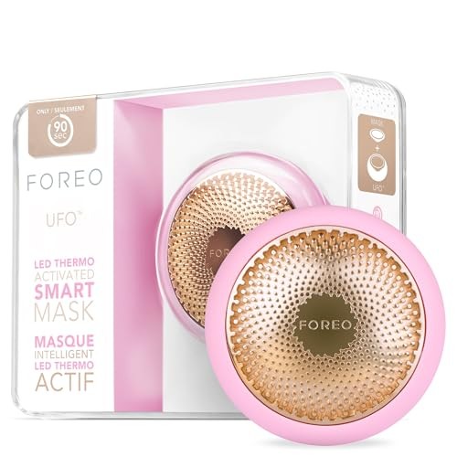 FOREO UFO FACE MASK TREATMENT LIGHT THERAPY FOR FACE – PEARL PINK