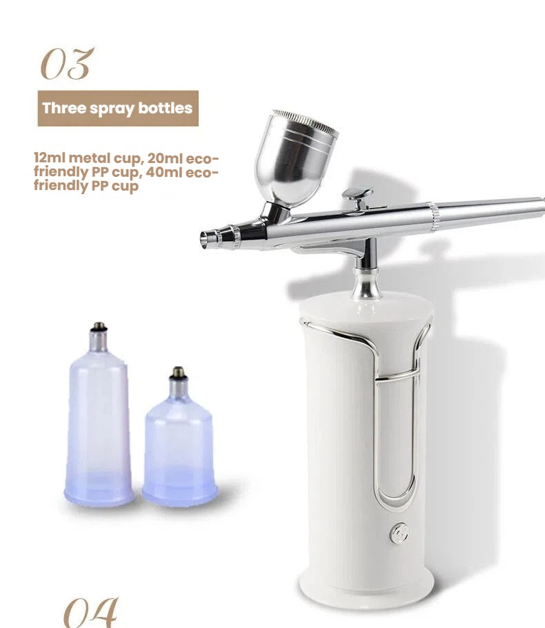 Nano Facial Miste Mist Sprayer Oxygen Hydration Diffuser Nail Airbrush Portable