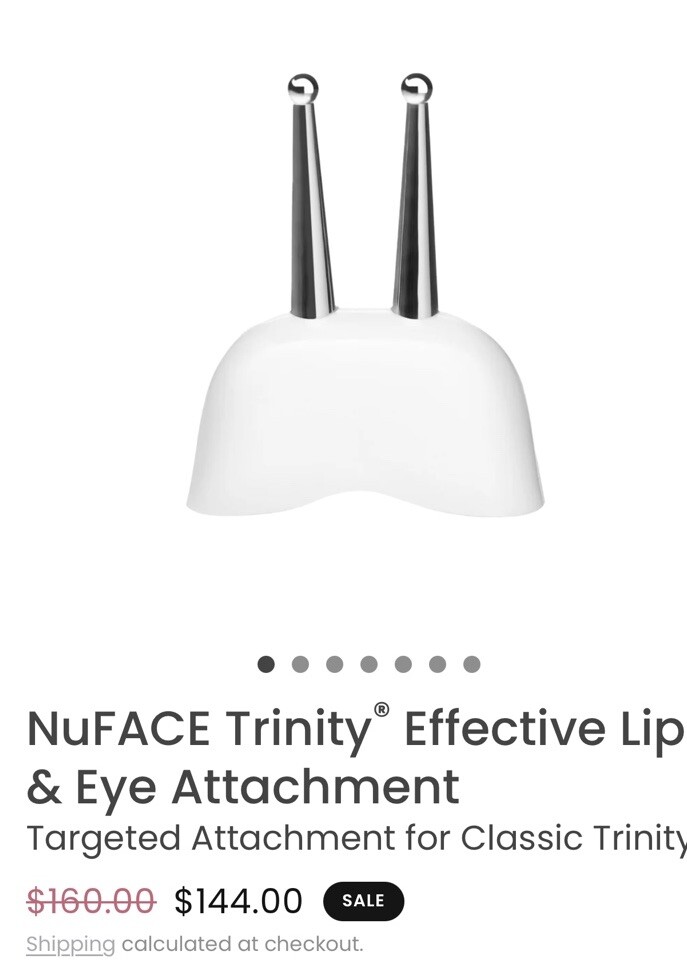 NuFACE Trinity Device With Effective Lip And Eye Attachment