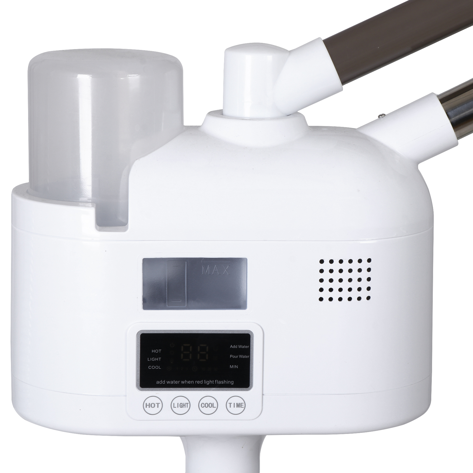 3in1 Facial Steamer on Wheels Ionic Ozone w/5X Magnifying Lamp Hot Mist Function