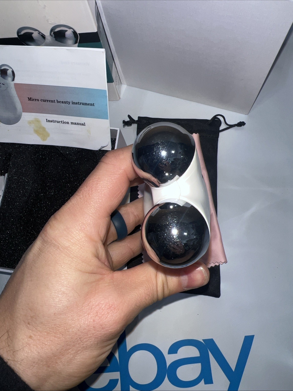 Facial Toning Device – Mini OPEN BOX color Pink never used