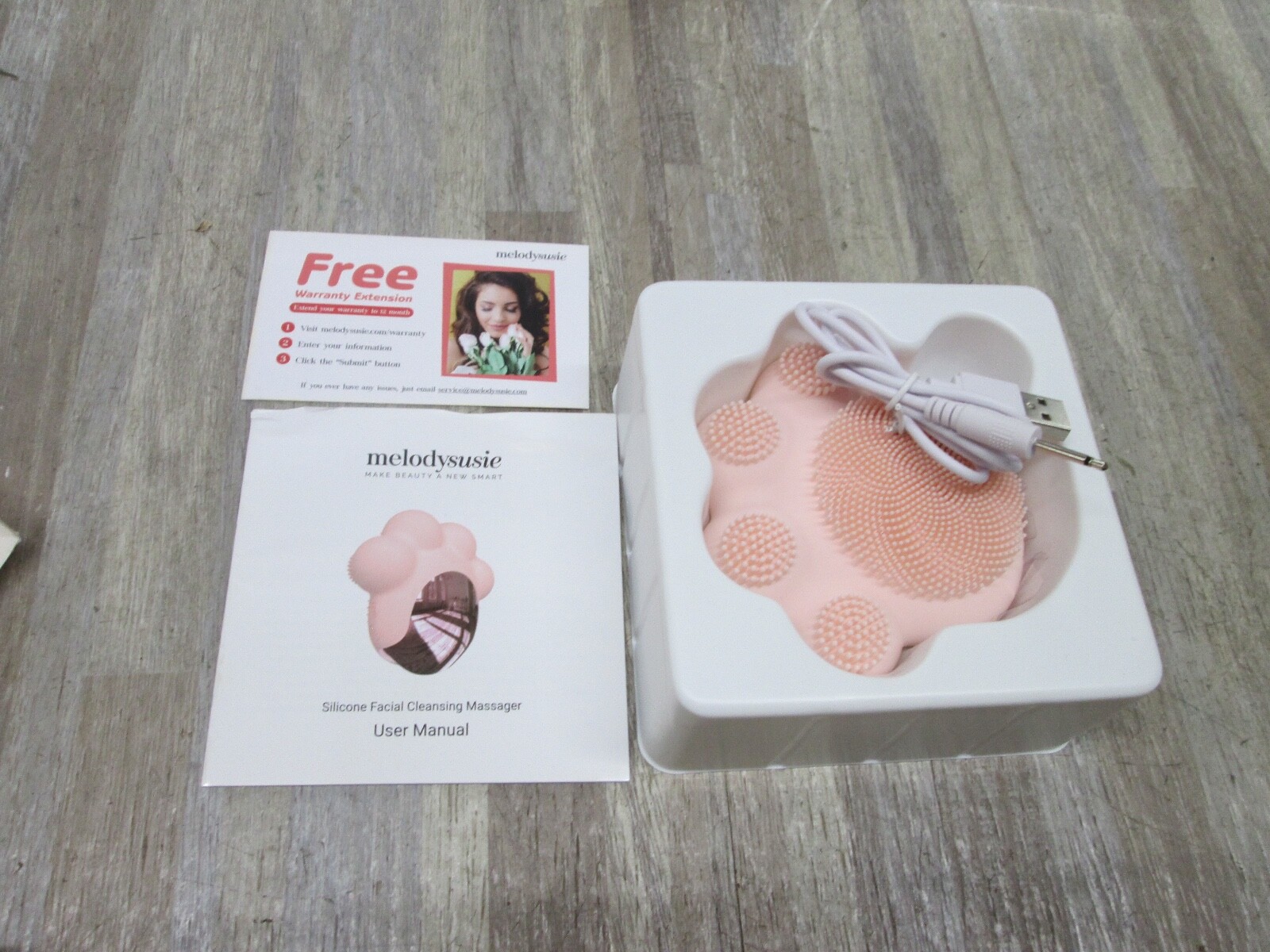 MelodySusie Facial Cleansing Brush, Waterproof Electric CAT PAW Face Brush