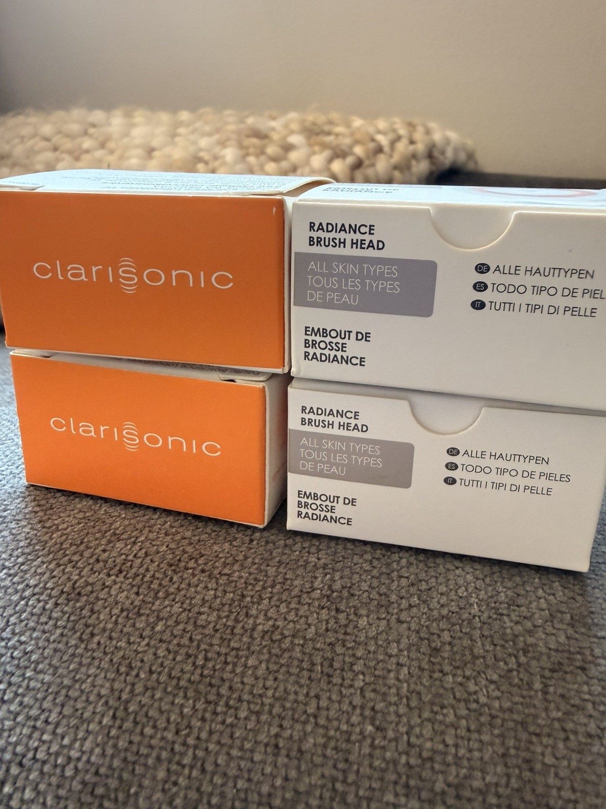 4 Pack Clarisonic RADIANCE Replacement Brush Heads New