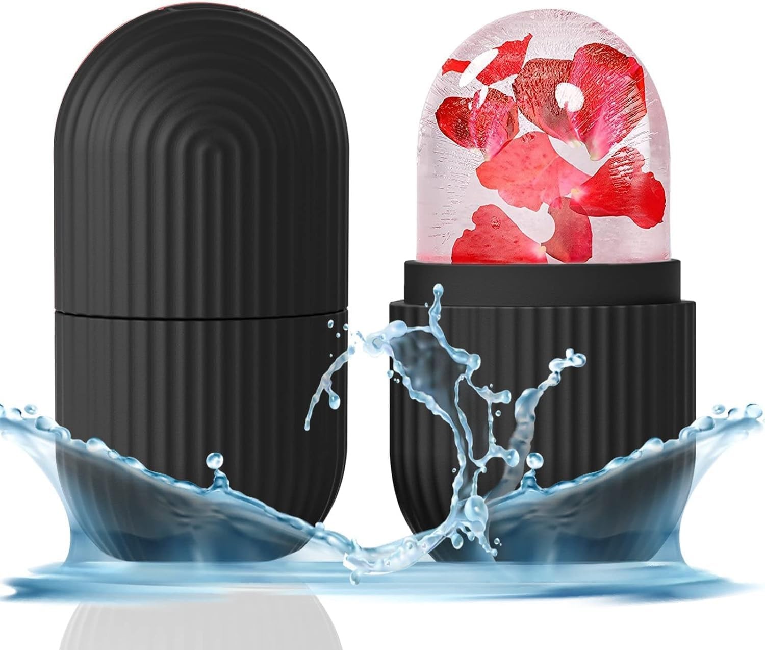 ESZAZX Ice Roller for Face Massager – Reduces Puffiness & Dark Circles (Black)