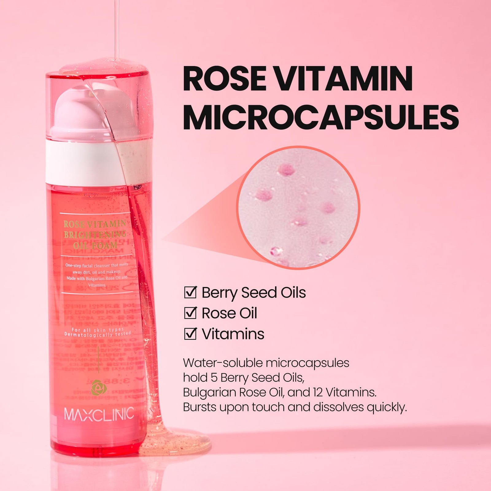 [K-Beauty] Rose Vitamin 3.88 Fl Oz (Pack of 1), Brightening