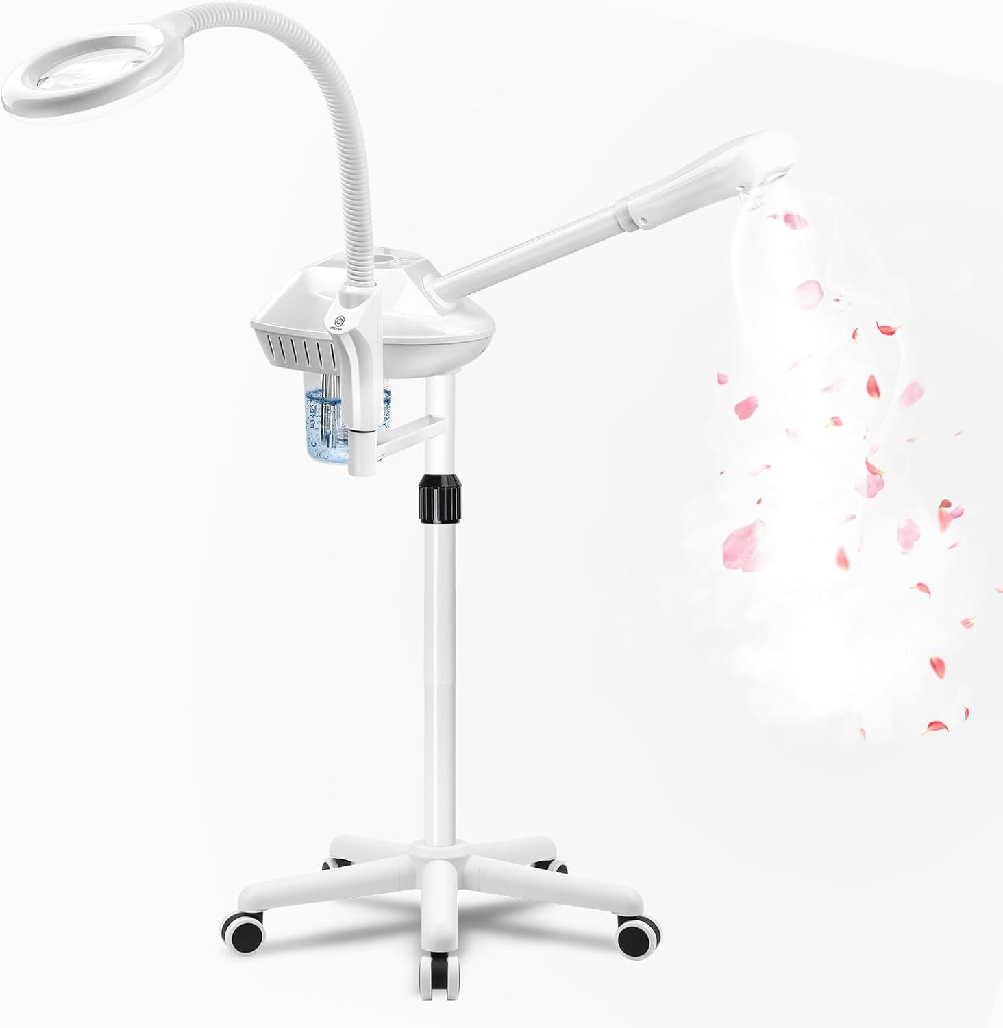 Professional Facial Steamer for Deep Hydration,2In1 Ozone Face Steamer with 5X M