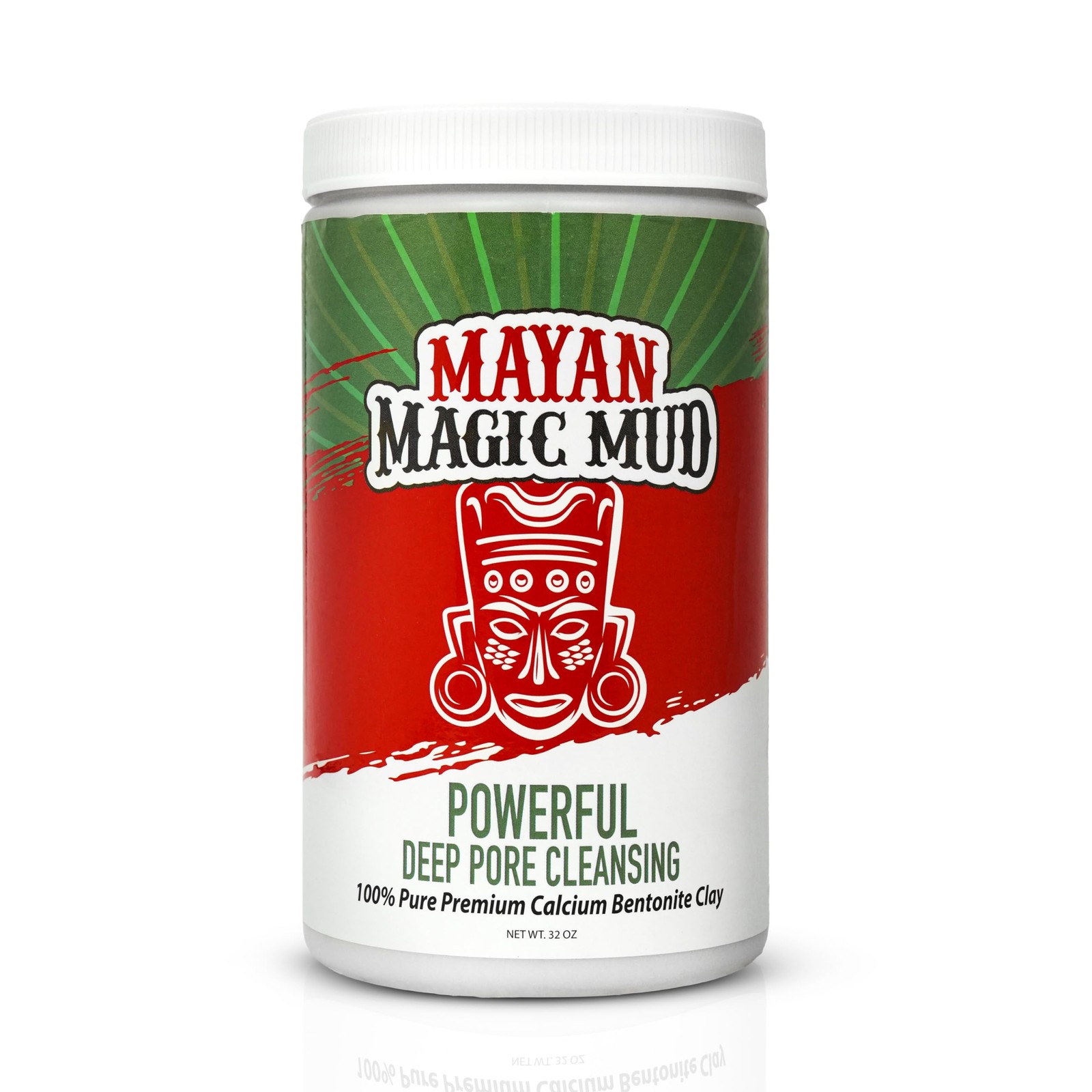 Mayan Magic Mud Powerful Deep Pore Cleansing 32 Ounce (Pack of 1), WHITE