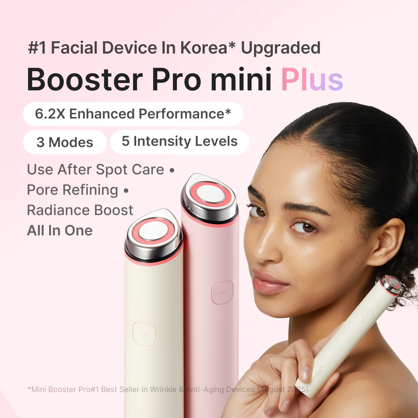 Portable Facial Device for Radiance, Calming & Elasticity | 3-Mode Red, Blue, Pu