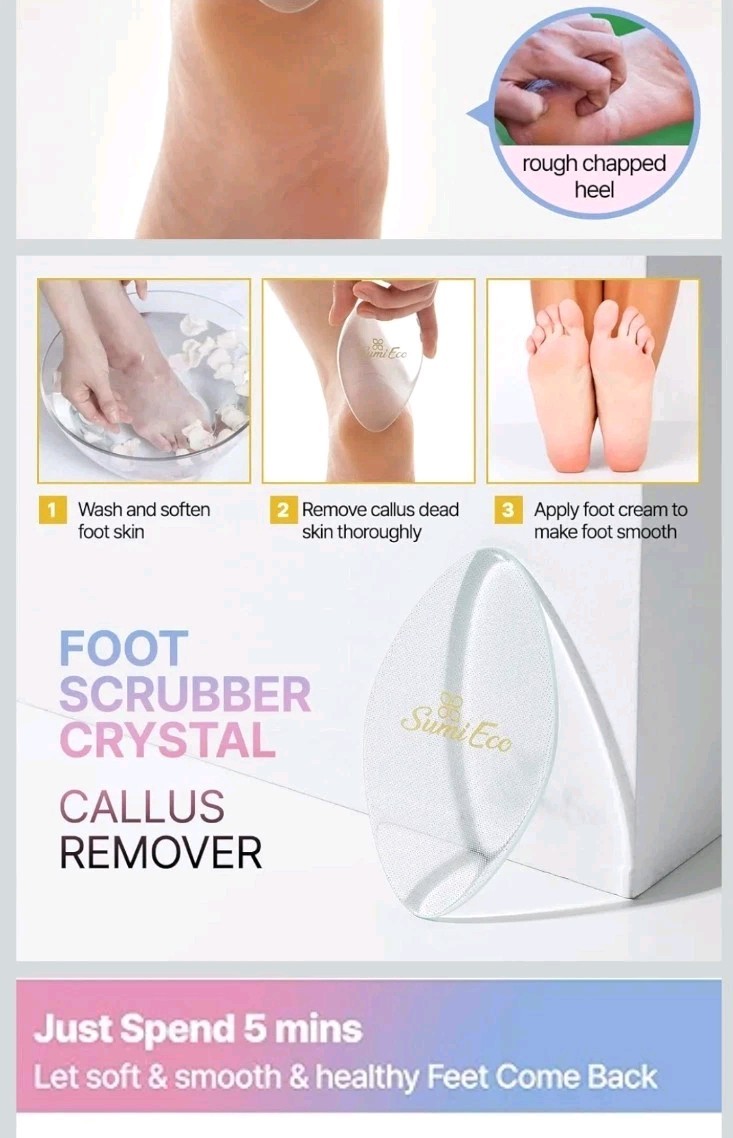 Sumi Eco Colossal Innovative Nano Glass Callus Remover Foot File. New