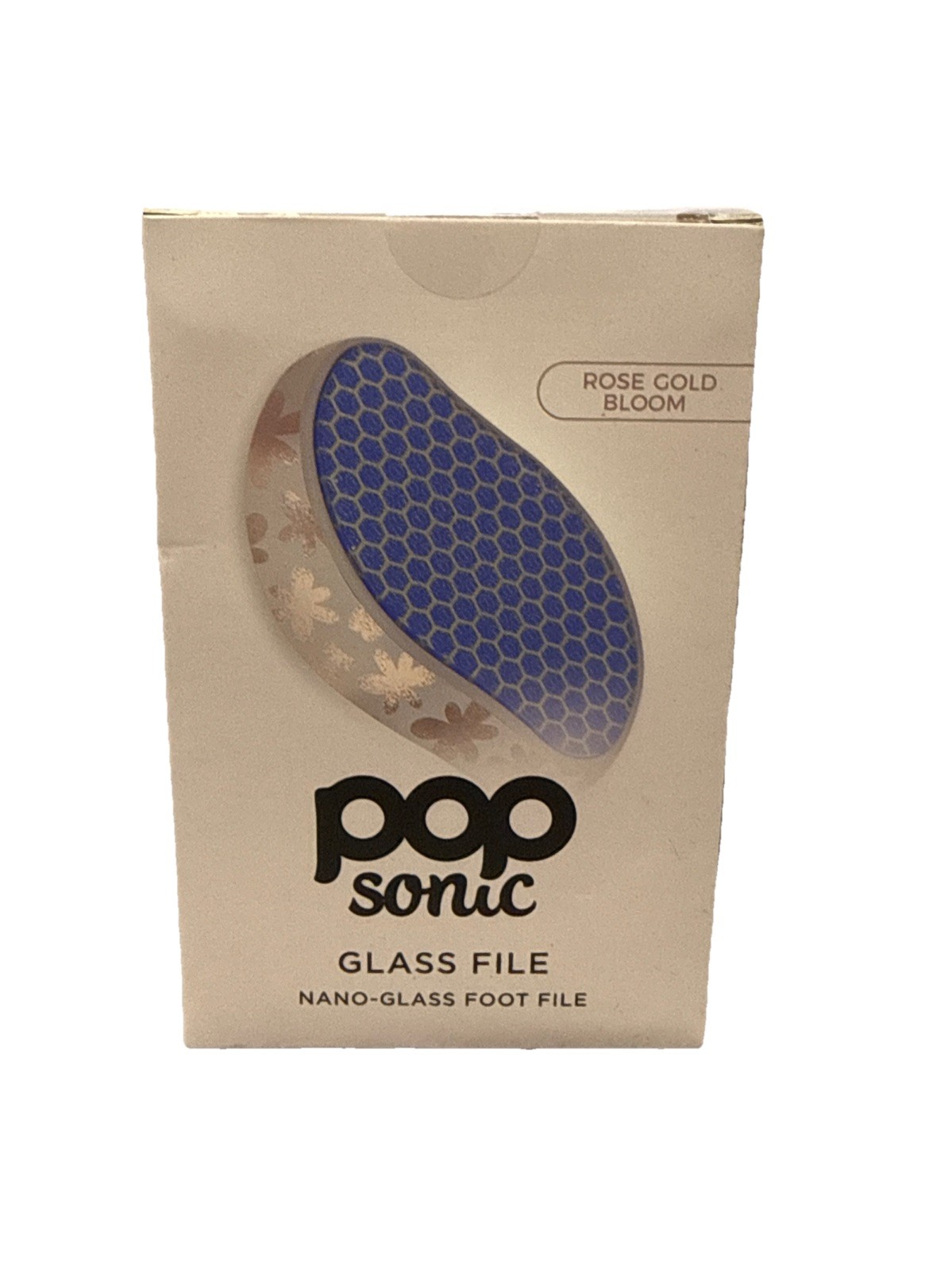 POP sonic Glass File Nano-Glass Foot File (Rose Gold Bloom)
