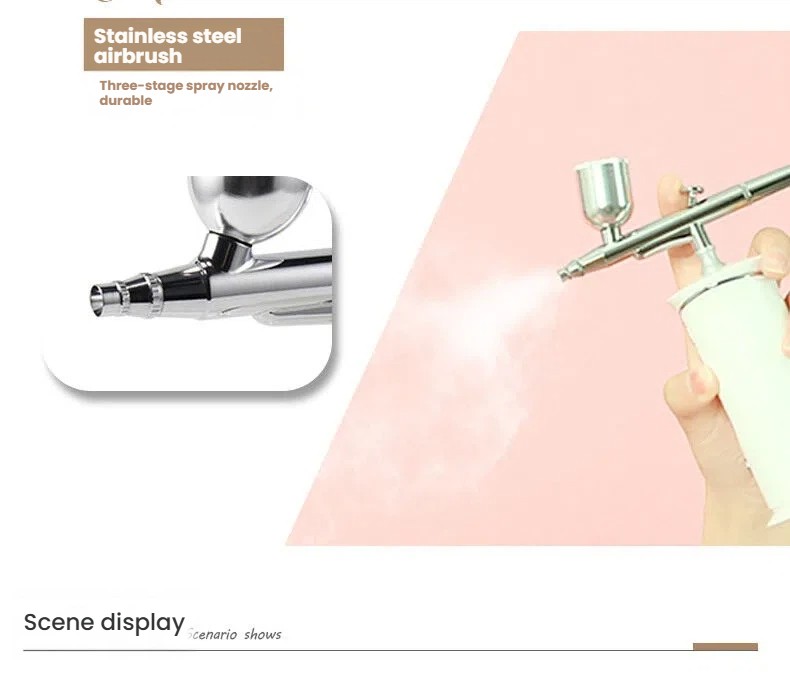Nano Facial Miste Mist Sprayer Oxygen Hydration Diffuser Nail Airbrush Portable