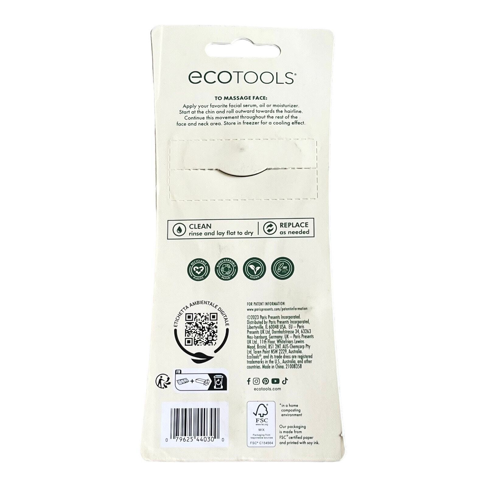 NEW EcoTools Jade CONTOUR ROLLER 5” Limited Edition Made with Real Jade Green