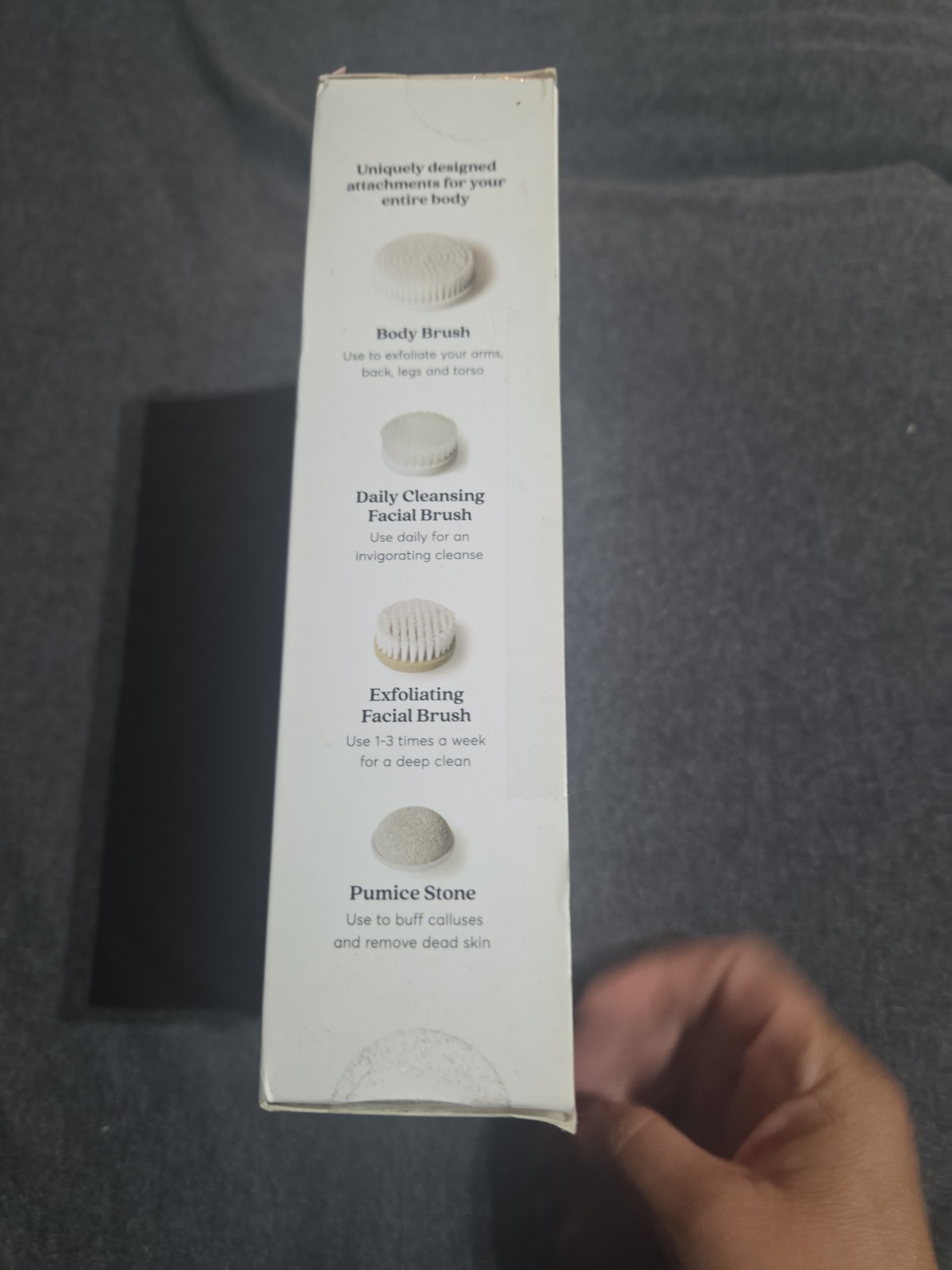Vanity Planet Face & Body Daily Cleansing System Outlines Exfoliator White Pink