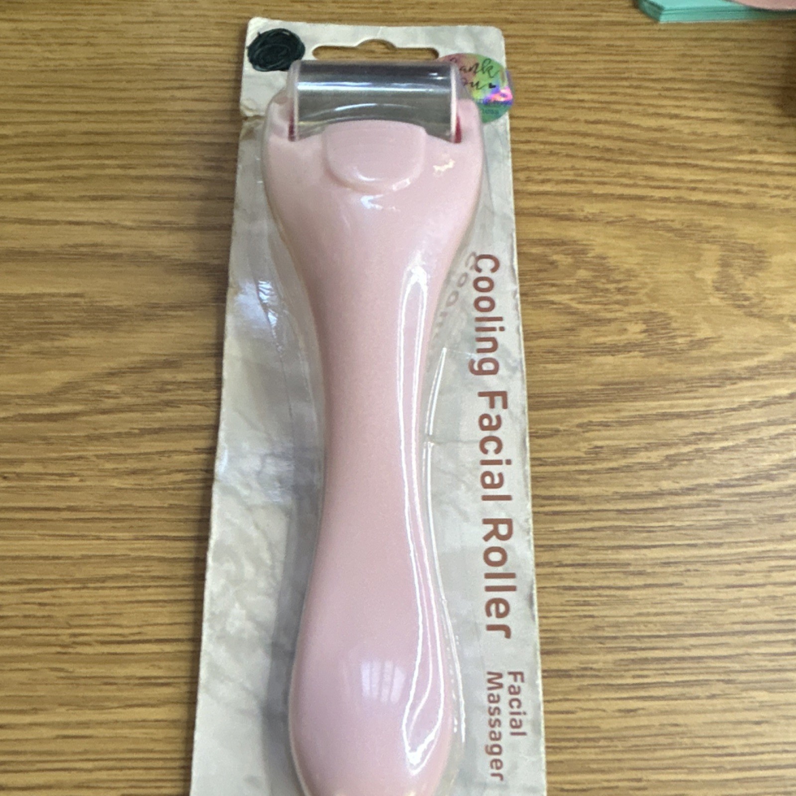 Studio Selection Cooling Facial Roller Massager Pink Stainless Steel