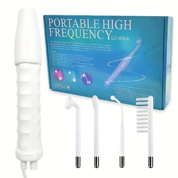 1pc Portable High Frequency Facial Wand Neon Light Skin Care Beauty Device US