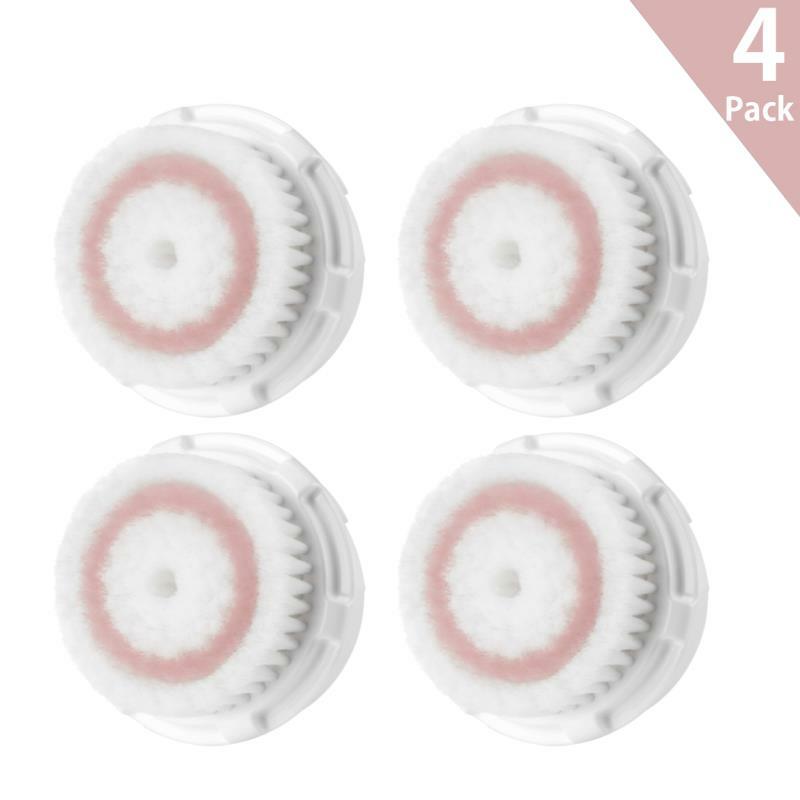 4 Pack Radiance Replacement Brush Head Facial Cleansing Fits Clarisonic Mia 123