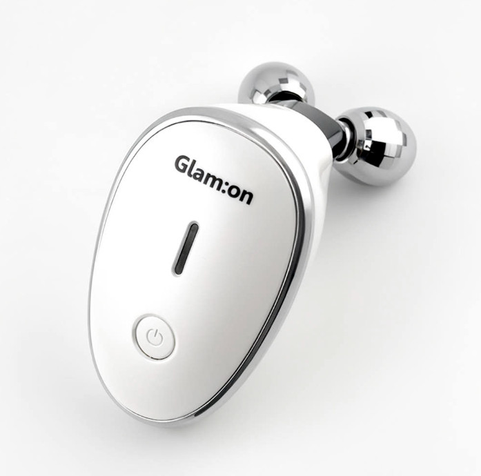 Glam on Galvanic EMS Beauty Roller Facial Lifting Device GMN-005 Massager Anti