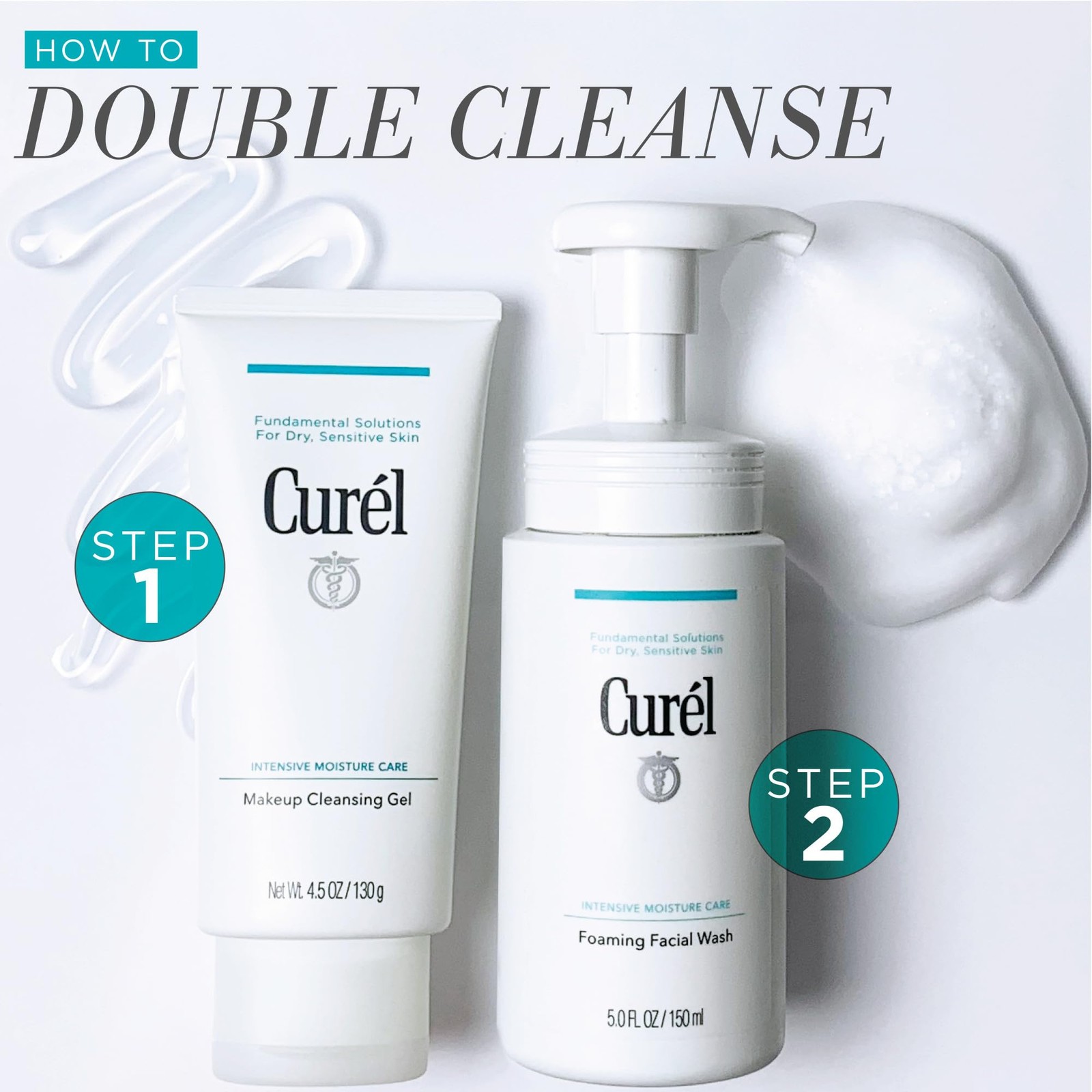 Curel Japanese Skin Care Makeup Cleansing Gel, 4.5 Ounce (Pack of 1), White