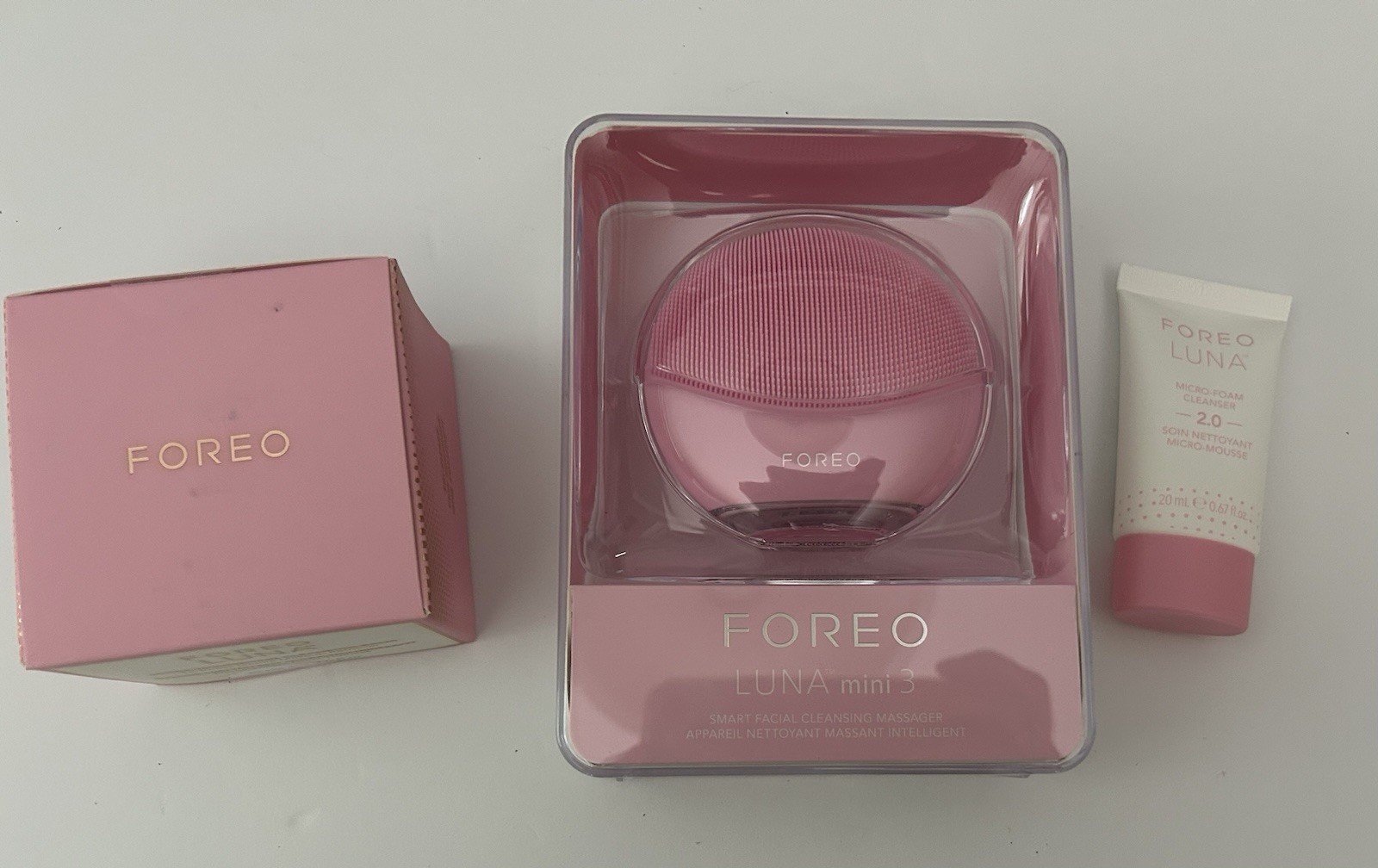 Foreo LUNA Mini 3 Skincare Bundle | Cleansing Brush, Foam & Balm | New & Sealed
