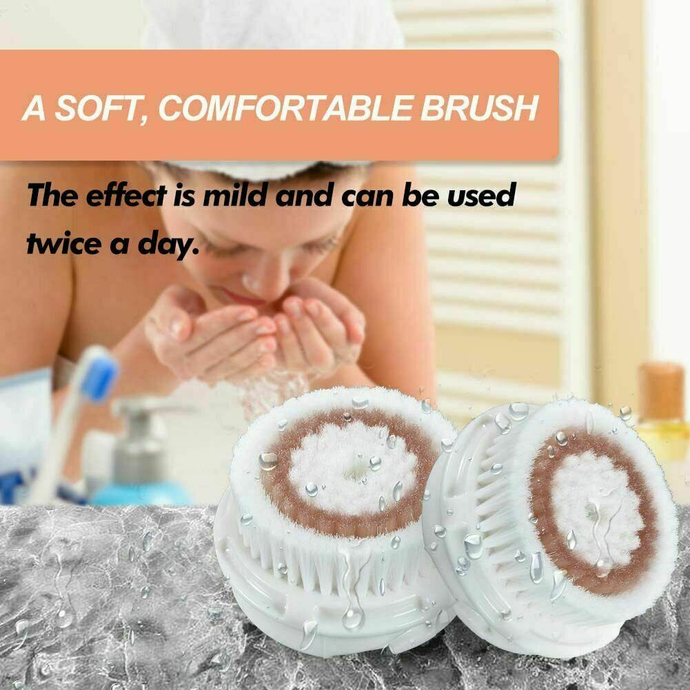 2 Deep Pore AND 2 Radiance Brush Head Replacements Fits Clarisonic MIA 1,2,3,PRO