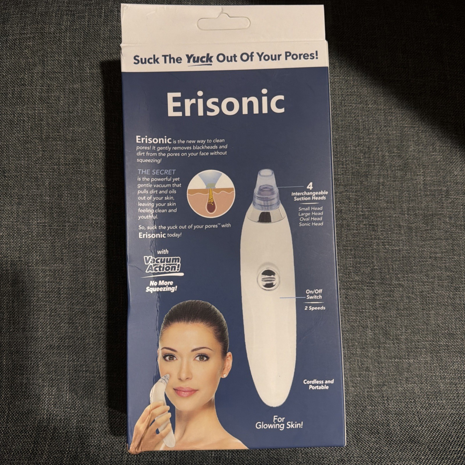Erisonic Derma Suction Pore Cleaning Device with Vacuum Action