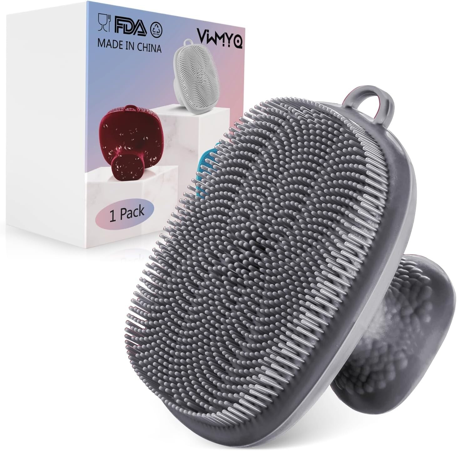 Silicone Face Scrubber for Men – Manual Waterproof Facial Cleansing Brush