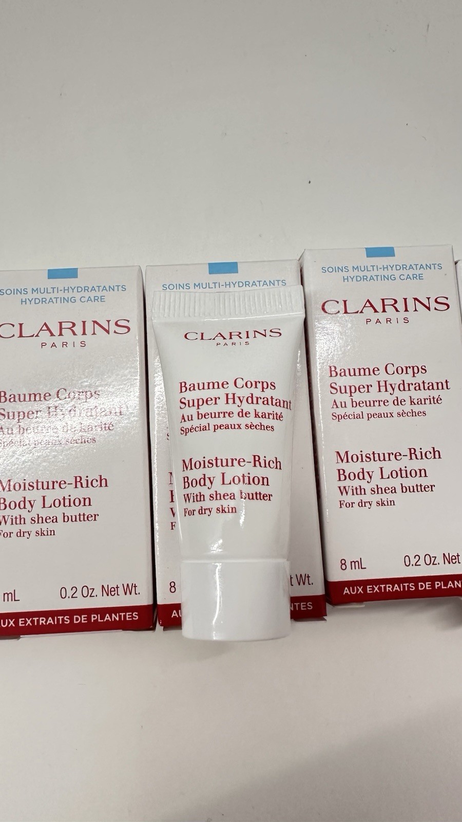 “NEW” 5pcs CLARINS PARIS Moisture-Rich Body Lotion 8mL