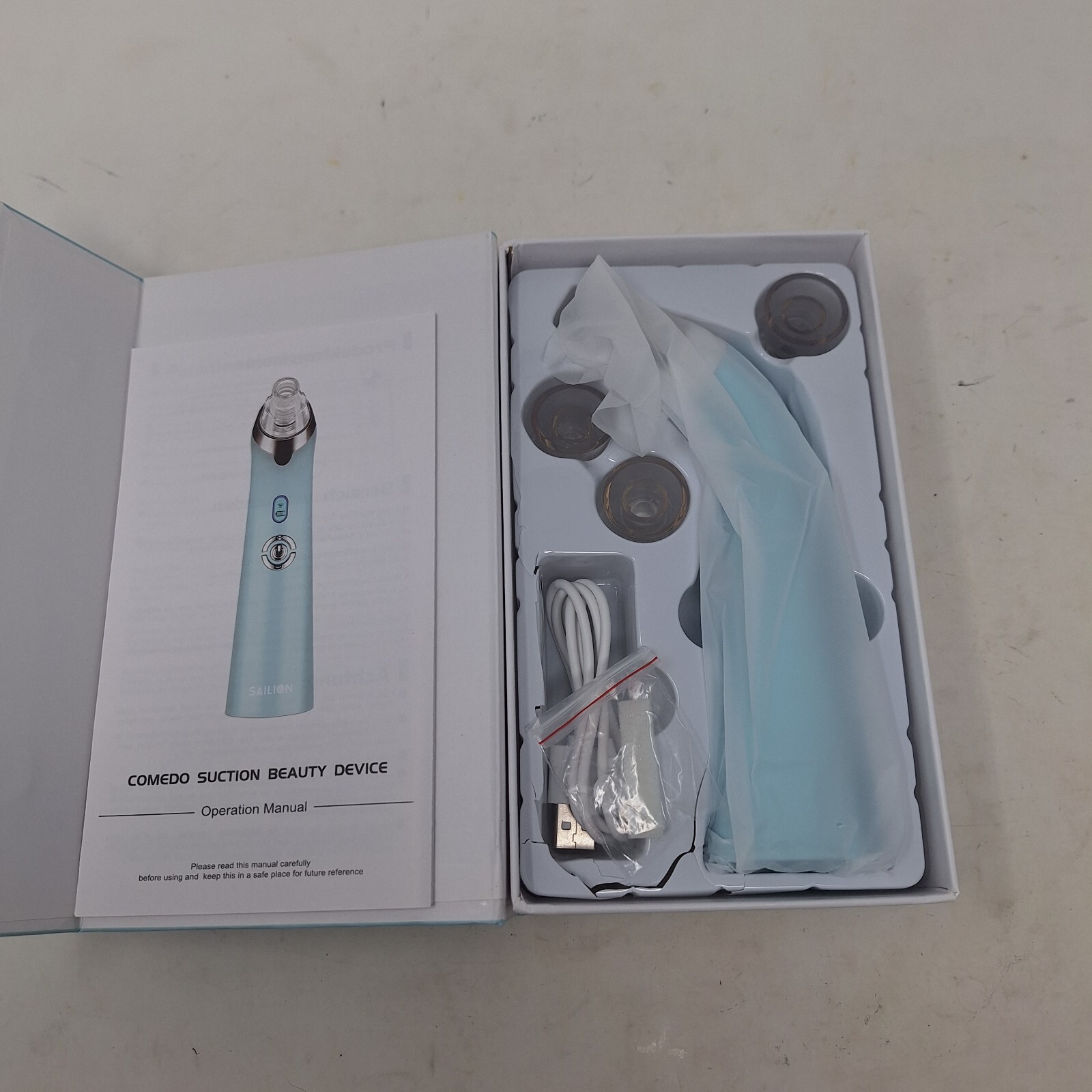 Sailion Blackhead Remover Comedo Suction Vacuum Facial Cleansing Beauty Device