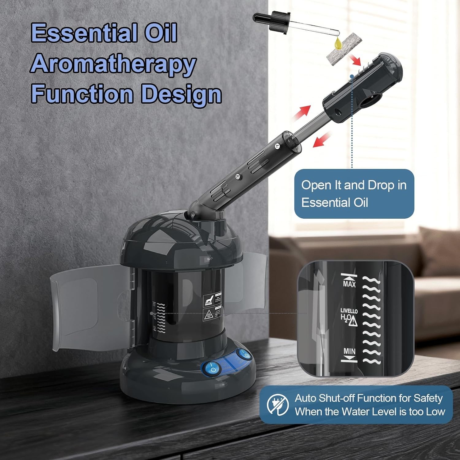 Nano Ionic Facial Steamer – Deep Moisturizing Spa Experience