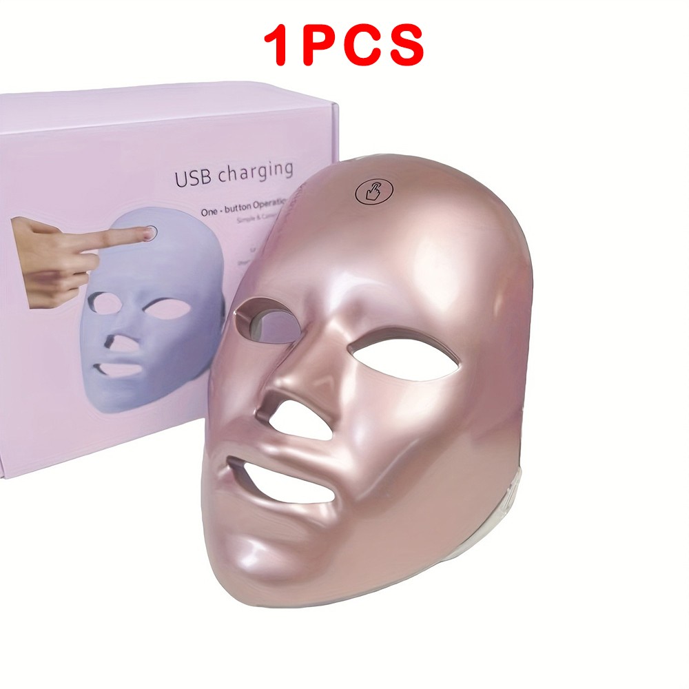 Portable Home USB Powered 7 Color LED Facial Beauty Instrument Facial Care Tools