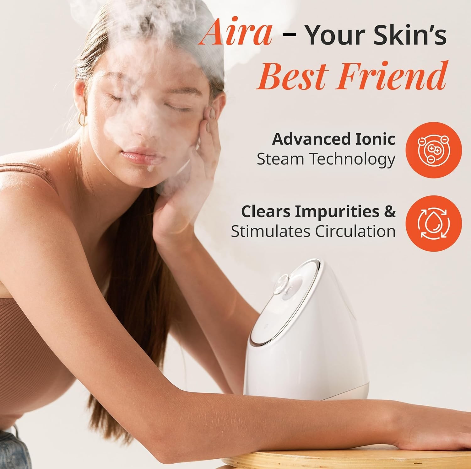 Facial Steamer Ionic Face Steamer Deep Clean Moisturizing