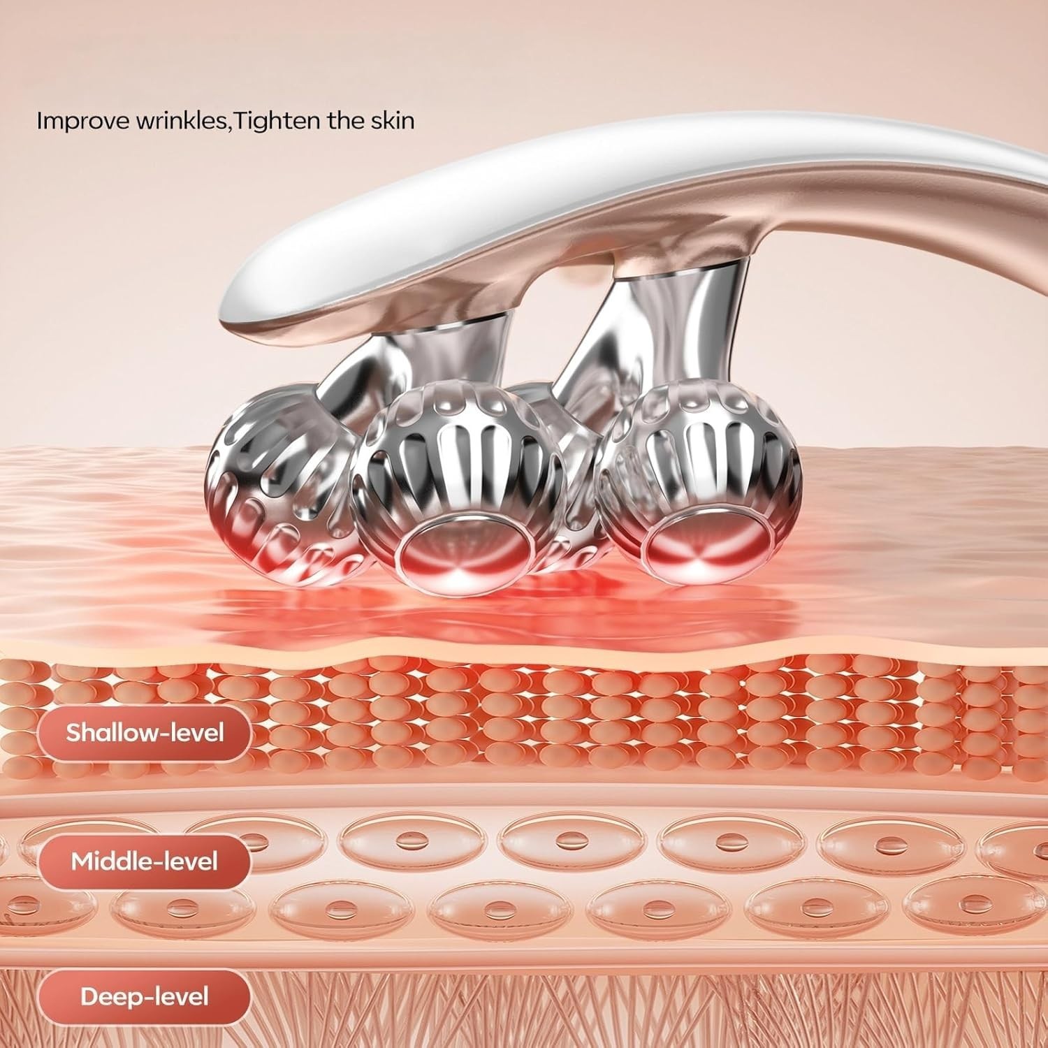 Facial Massager Face and Neck Shaper & Slimmer for Women Korean Skin Care #3089J