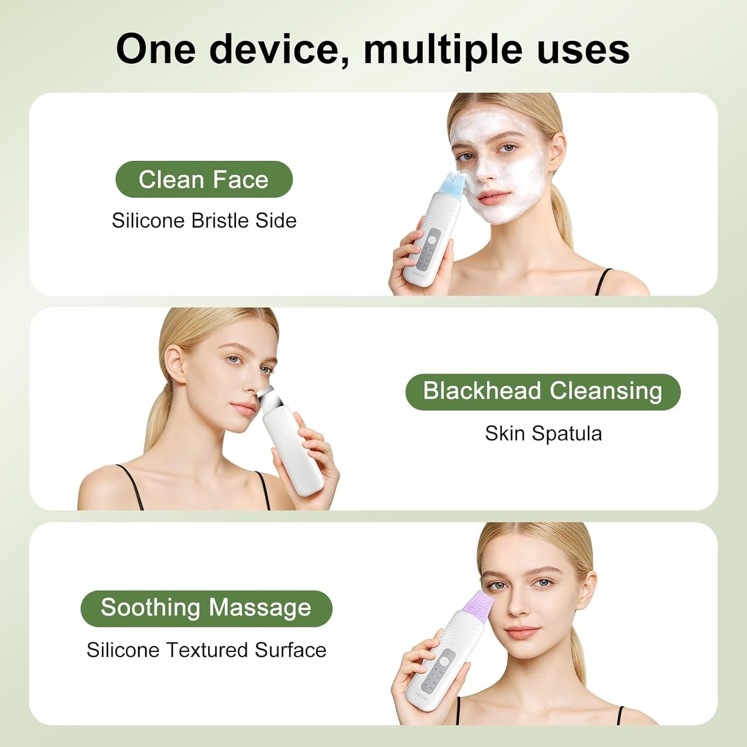Blackhead Remover Tools, Face Scrubber Skin Spatula for Facial Cleansing, 4 M…