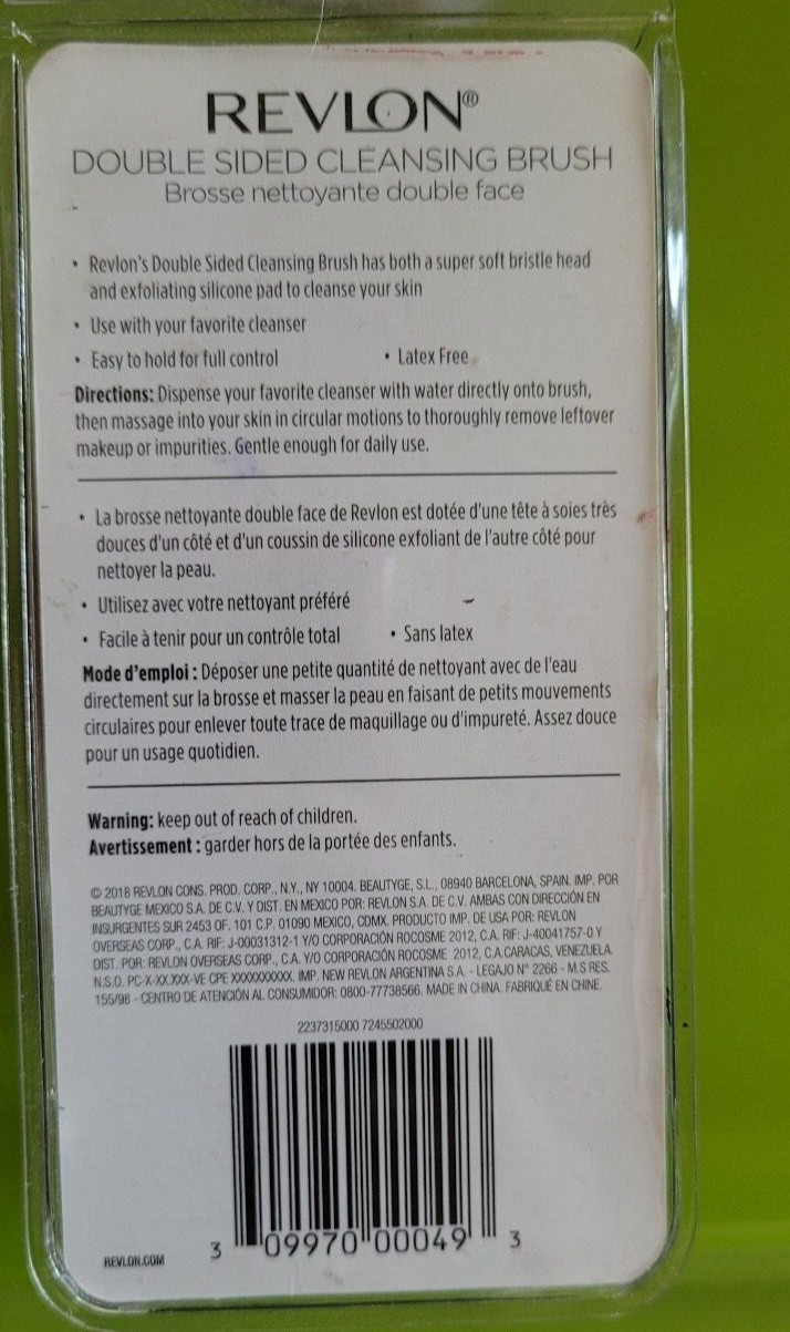 Revlon Exfoliate Gentle Glow Face Cleansing Brush & Silicone Scrub Exfoliating.
