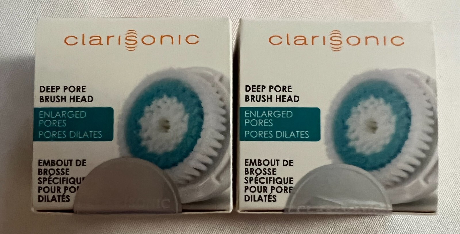 Lot of (2) Authentic Clarisonic Deep Enlarged Pore Brush Head Replacement
