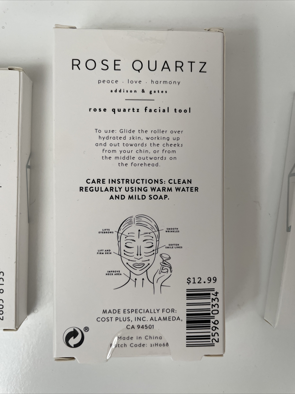 (3) Addison & Gates 3 Rose Jade Quartz Facial Roller sinus and eye $43 Value