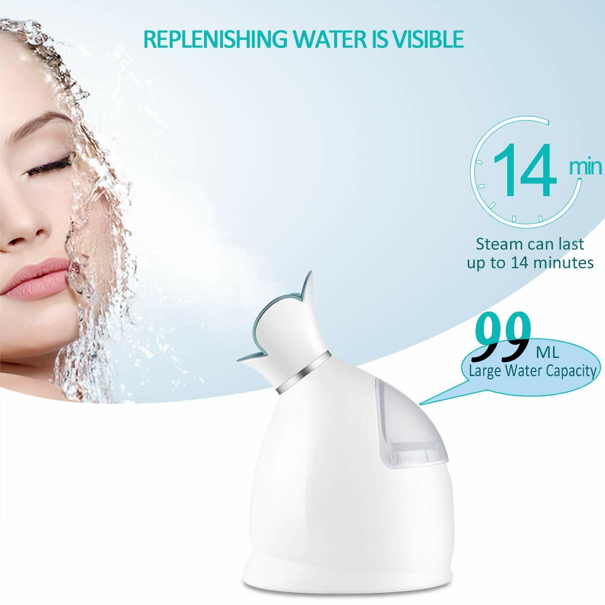 Facial Steamer Hot Mist Home Spa with Aromatherapy Design Holiday Gift Birthday