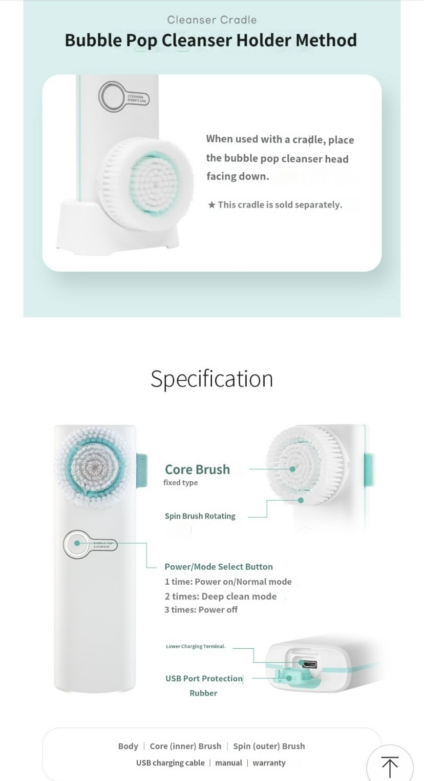 VANAV BUBBLE POP CLEANSER Deep Cleansing Device K Beauty